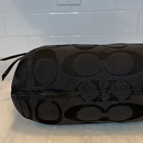 Coach Bag Purse Handbag Pocketbook Y2K Poppy Lurex Signature Logo Sateen Tote - Picture 9 of 16